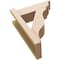 Ekena Millwork 5 1/2-in W x 14-in D x 18-in H Funston Trad Rough Cedar Woodgrain TimberThane Outlooker, Primed Tan OUTUR055X14X18FST04RCPR - alternate 2